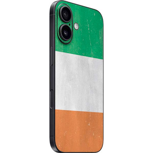 Ireland Flag Distressed iPhone 16 Plus Skin