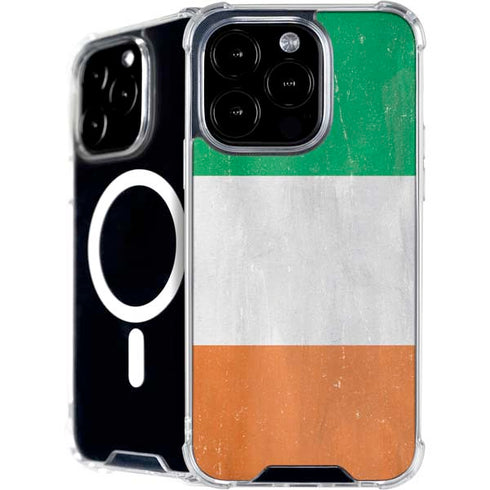 Ireland Flag Distressed iPhone 16 Pro MagSafe Case