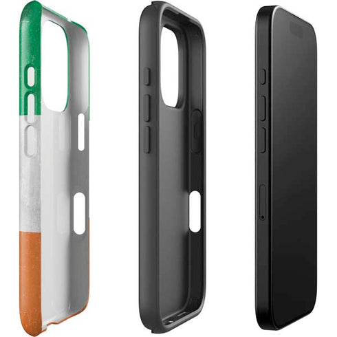 Ireland Flag Distressed iPhone 16 Pro Max Impact Case
