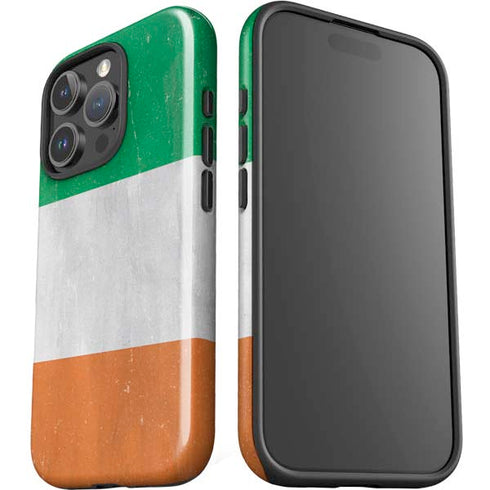Ireland Flag Distressed iPhone 16 Pro Max Impact Case