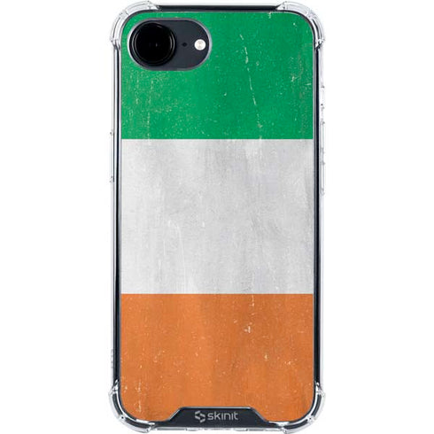 Ireland Flag Distressed iPhone 16e Clear Case
