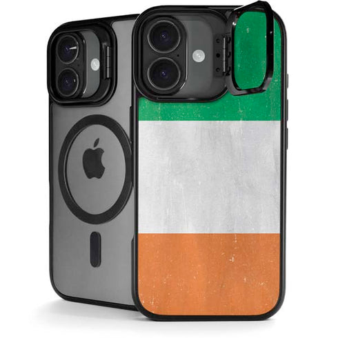 Ireland Flag Distressed iPhone 17 Kickstand Case