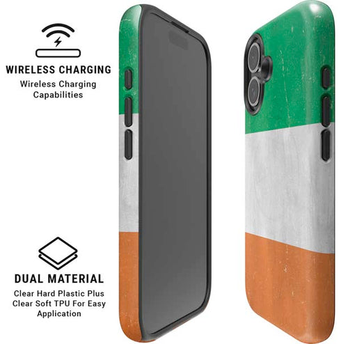 Ireland Flag Distressed iPhone 17 Magsafe Impact Case