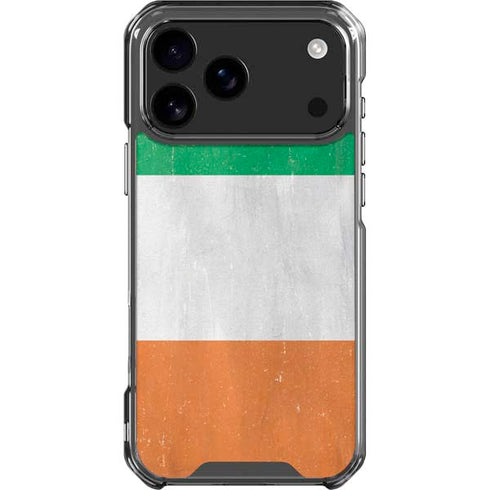 Ireland Flag Distressed iPhone 17 Pro Max Clear Case