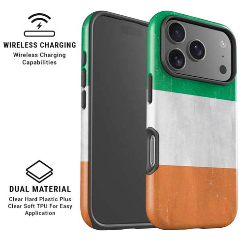 Ireland Flag Distressed iPhone 17 Pro Max Magsafe Impact Case
