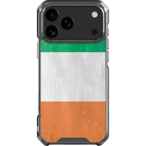 Ireland Flag Distressed iPhone 18 Pro Max Clear Case