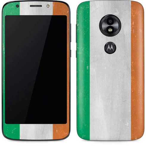 Ireland Flag Distressed Moto E5 Play Skin