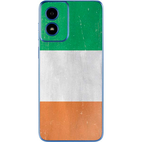 Ireland Flag Distressed Moto G Play 4G (2024) Skin