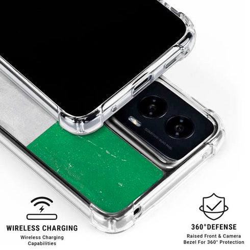 Ireland Flag Distressed Moto G Power 5G (2024) Clear Case