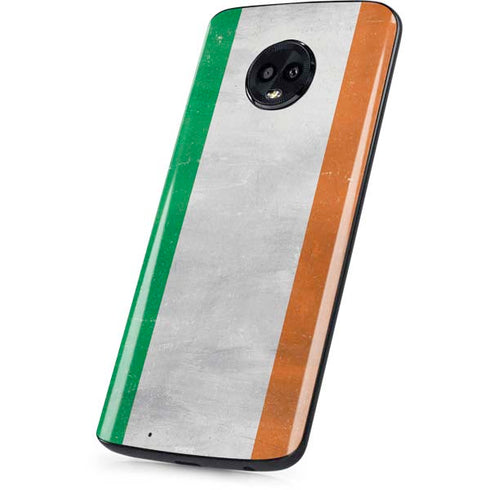 Ireland Flag Distressed Moto G6 Skin