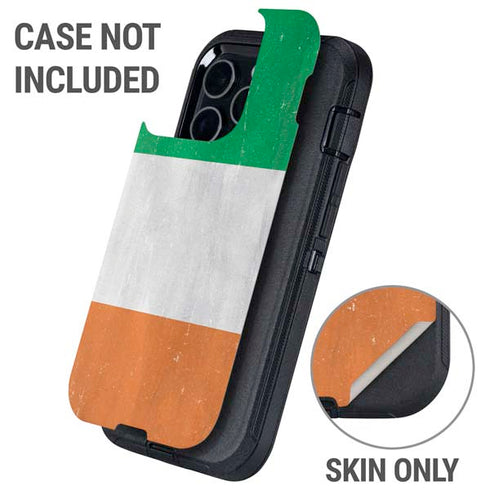 Ireland Flag Distressed Otterbox Defender iPhone Skin