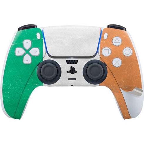 Ireland Flag Distressed PS5 Pro Disk Bundle Skin