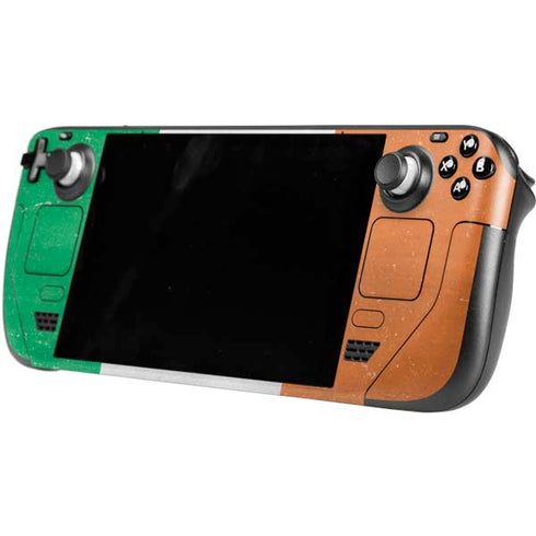 Ireland Flag Distressed Steam Deck Handheld Gaming Computer Skin