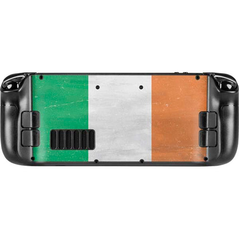 Ireland Flag Distressed Steam Deck Handheld Gaming Computer Skin