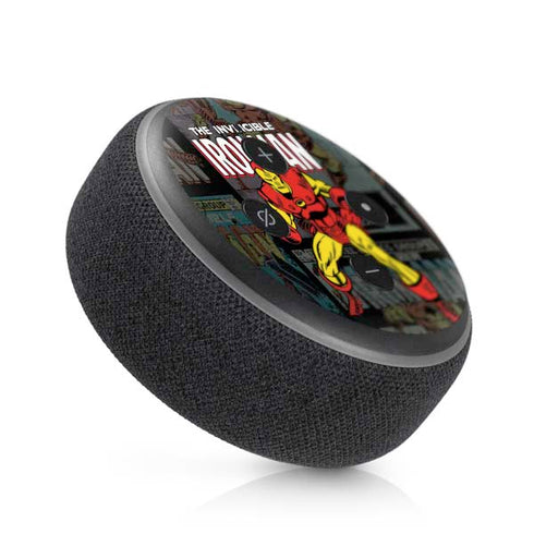 Marvel Classic Comics Iron Man Action Vintage Amazon Echo Dot Skin