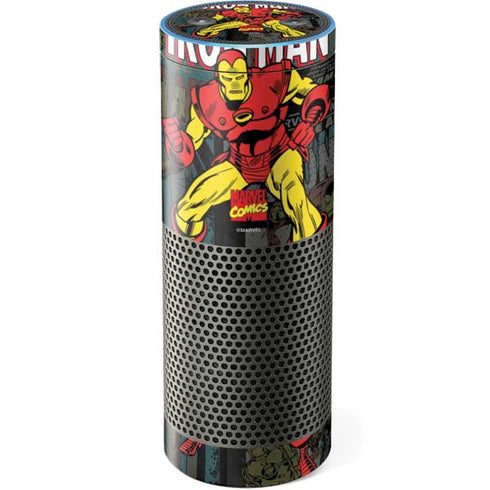 Marvel Classic Comics Iron Man Action Vintage Amazon Echo Skin