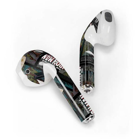Marvel Classic Comics Iron Man Action Vintage Apple AirPods 2 Skin