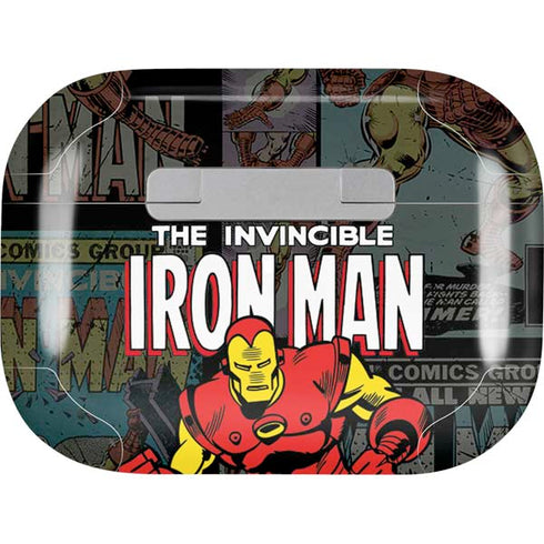 Marvel Classic Comics Iron Man Action Vintage Apple AirPods Pro Skin