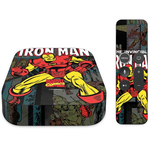 Marvel Classic Comics Iron Man Action Vintage Apple TV Skin