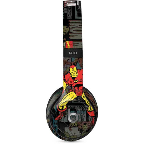 Marvel Classic Comics Iron Man Action Vintage Beats Solo 2 Wired Skin
