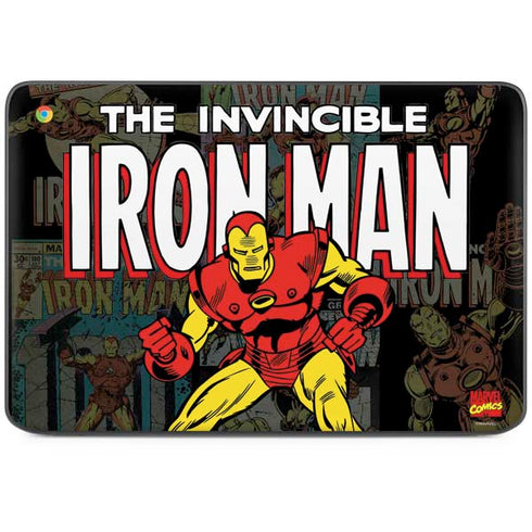 Marvel Classic Comics Iron Man Action Vintage HP Chromebook Skin