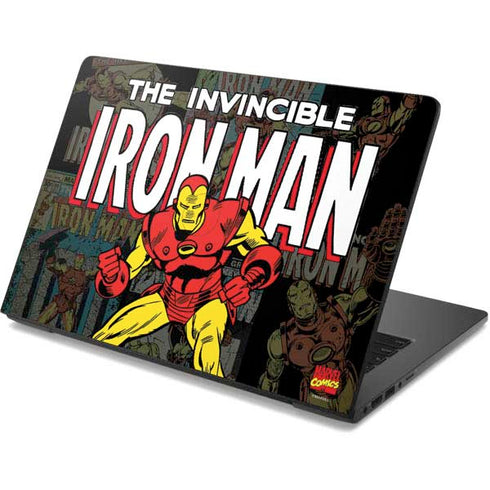 Marvel Classic Comics Iron Man Action Vintage Dell Chromebook Skin