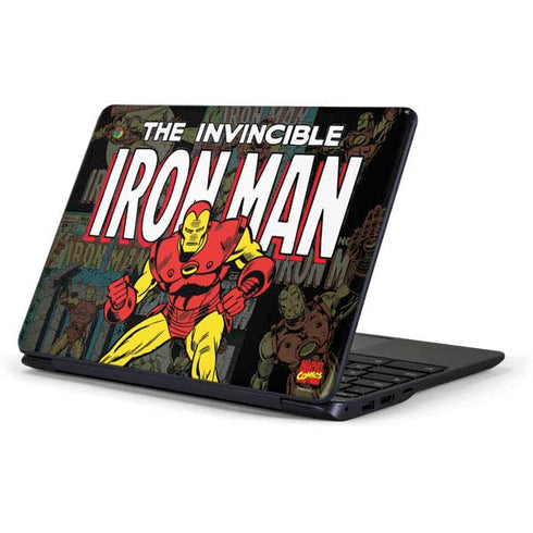 Marvel Classic Comics Iron Man Action Vintage Samsung Chromebook Skin