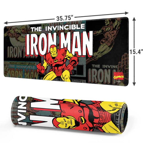 Marvel Classic Comics Iron Man Action Vintage Gaming Mouse Pad