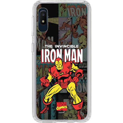 Marvel Classic Comics Iron Man Action Vintage Galaxy A10e Clear Case