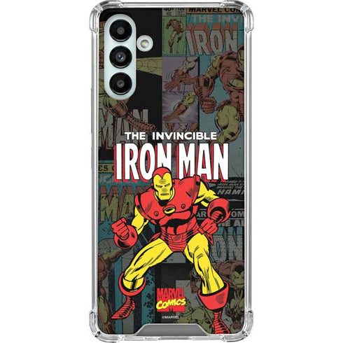 Marvel Classic Comics Iron Man Action Vintage Galaxy A13 5G Clear Case