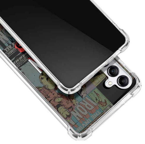 Marvel Classic Comics Iron Man Action Vintage Galaxy A14 5G Clear Case