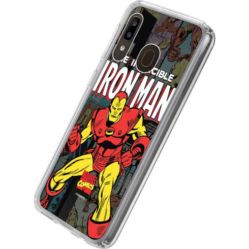 Marvel Classic Comics Iron Man Action Vintage Galaxy A20 Clear Case
