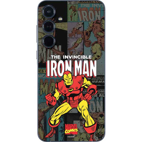 Marvel Classic Comics Iron Man Action Vintage Galaxy A35 5G Skin