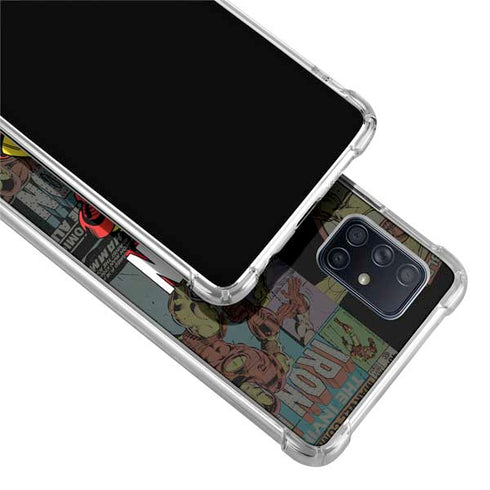 Marvel Classic Comics Iron Man Action Vintage Galaxy A51 5G Clear Case