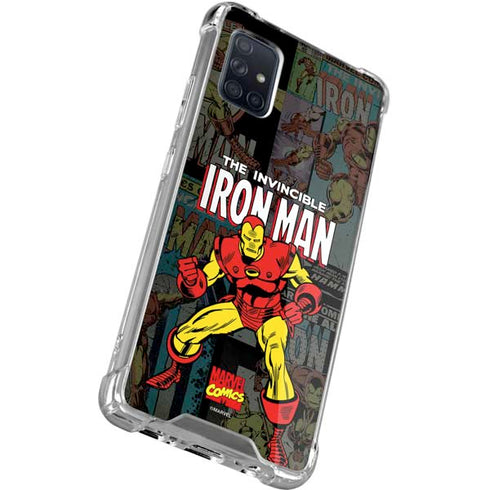 Marvel Classic Comics Iron Man Action Vintage Galaxy A71 5G Clear Case