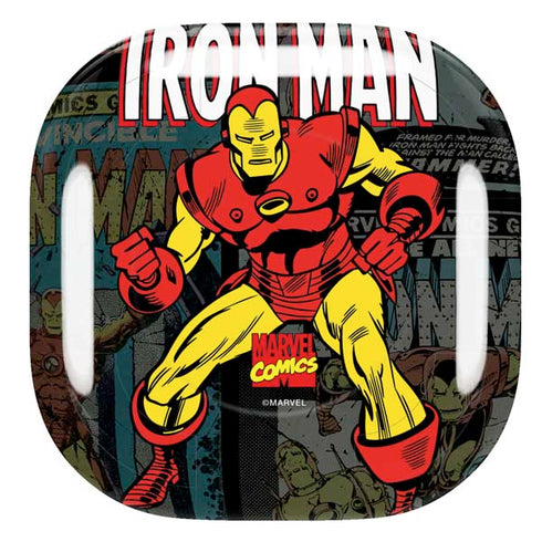 Marvel Classic Comics Iron Man Action Vintage Galaxy Buds Live Skin