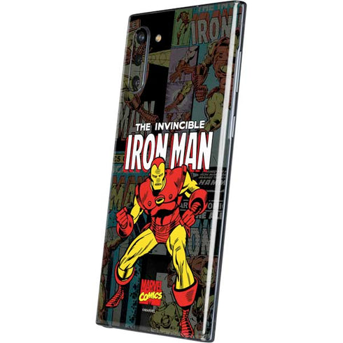 Marvel Classic Comics Iron Man Action Vintage Galaxy Note 10 Skin