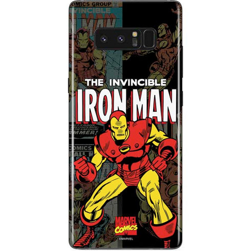 Marvel Classic Comics Iron Man Action Vintage Galaxy Note 8 Skin