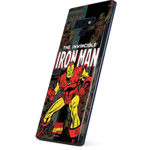 Marvel Classic Comics Iron Man Action Vintage Galaxy Note 9 Skin
