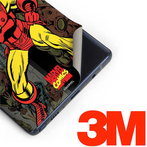Marvel Classic Comics Iron Man Action Vintage Galaxy Note 9 Skin