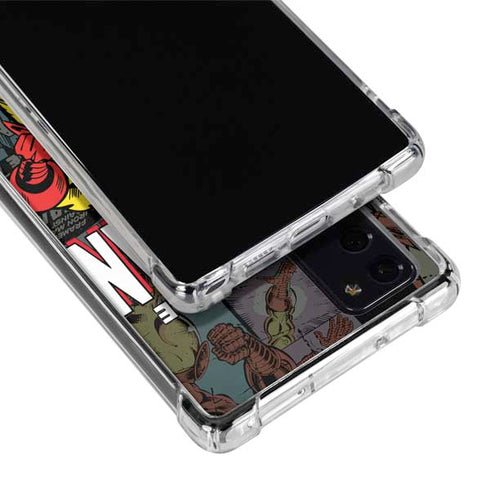 Marvel Classic Comics Iron Man Action Vintage Galaxy Note20 5G Clear Case