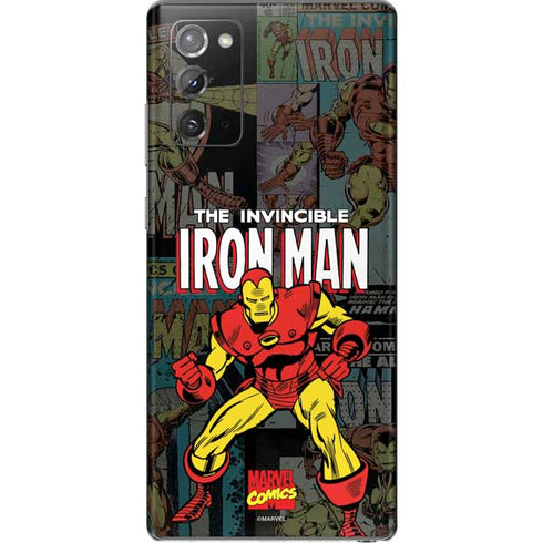 Marvel Classic Comics Iron Man Action Vintage Galaxy Note20 5G Skin