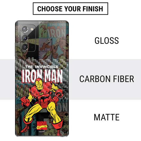 Marvel Classic Comics Iron Man Action Vintage Galaxy Note20 5G Skin