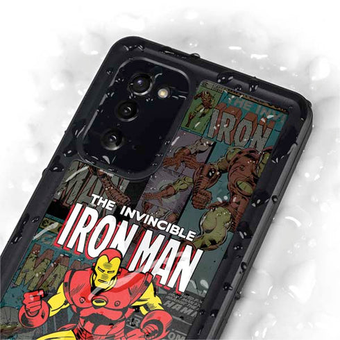 Marvel Classic Comics Iron Man Action Vintage Galaxy Note20 5G Waterproof Case