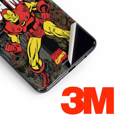 Marvel Classic Comics Iron Man Action Vintage Galaxy S10 Plus Skin