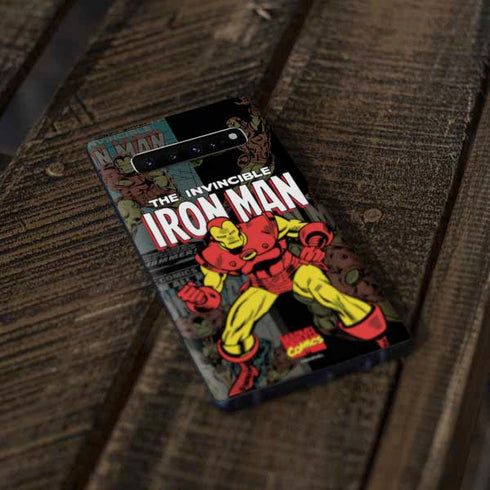 Marvel Classic Comics Iron Man Action Vintage Galaxy S10 Plus Skin