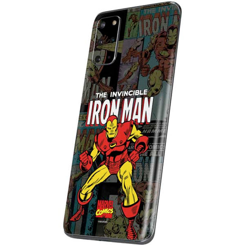 Marvel Classic Comics Iron Man Action Vintage Galaxy S20 Plus Skin
