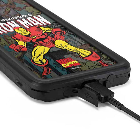 Marvel Classic Comics Iron Man Action Vintage Galaxy S20 Plus Waterproof Case