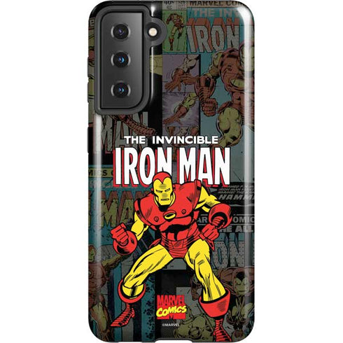 Marvel Classic Comics Iron Man Action Vintage Galaxy S21 5G Pro Case