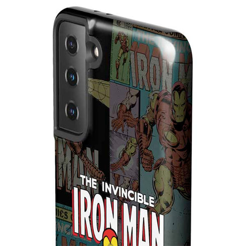 Marvel Classic Comics Iron Man Action Vintage Galaxy S21 Plus 5G Pro Case